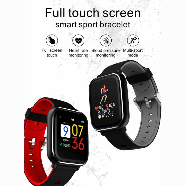 Q58S 1.3 inch TFT Touch Screen IP67 Waterproof Smartwatch, Support Call Reminder/ Heart Rate Monitoring /Blood Pressure Monitoring/ Sleep Monitoring (Red) - Smart Wear by buy2fix | Online Shopping UK | buy2fix