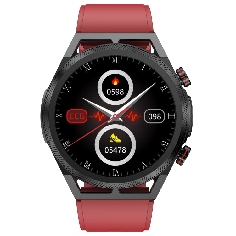 ET310 1.39 inch IPS Screen IP67 Waterproof Silicone Band Smart Watch, Support Body Temperature Monitoring / ECG (Red) - Smart Watches by buy2fix | Online Shopping UK | buy2fix