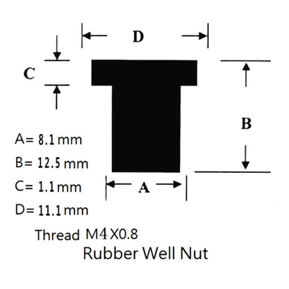 20 in 1 M4 Universal Motorcycle Windshield Brass Nuts - In Car by buy2fix | Online Shopping UK | buy2fix