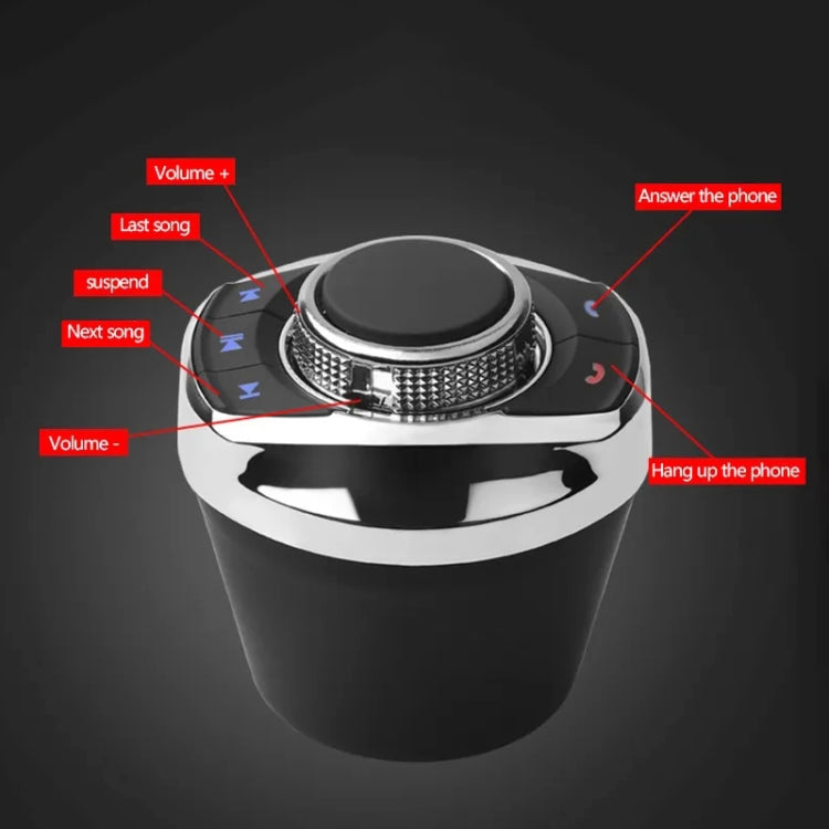 Multifunctional Car Cup Holder Wireless Knob Button Steering Wheel Button Remote Control without Light - In Car by buy2fix | Online Shopping UK | buy2fix