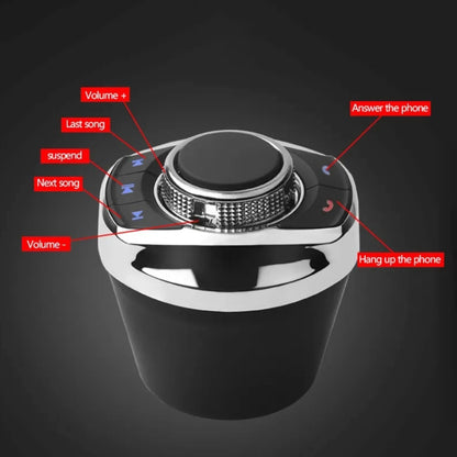 Multifunctional Car Cup Holder Wireless Knob Button Steering Wheel Button Remote Control without Light - In Car by buy2fix | Online Shopping UK | buy2fix