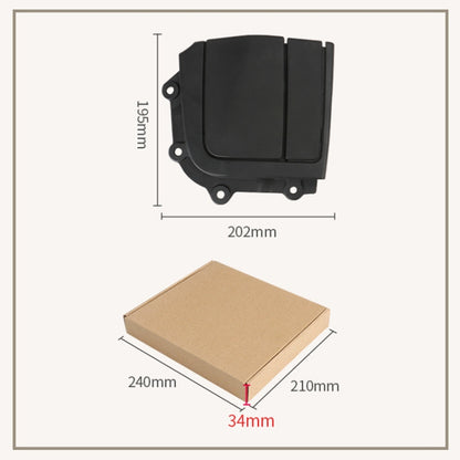 For BMW 3 Series E93 Left Driving Car Convertible Rear Platform Right Hinge Cover Folding Cover 5437 7175 484(Beige) - Others by buy2fix | Online Shopping UK | buy2fix