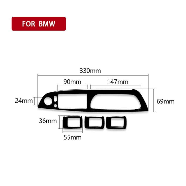 Car Left Drive Window Lift Panel + Start Button Decorative Sticker for BMW X5 E70 2008-2013 / X6 E71 2009-2014(Black) - In Car by buy2fix | Online Shopping UK | buy2fix