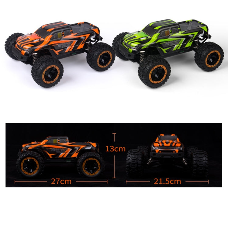 SG-1601 Brush Version 2.4G Remote Control Competitive Bigfoot Off-road Vehicle 1:16 Sturdy and Playable Four-wheel Drive Toy Car Model with LED Headlights & Head-up Wheels (Orange) - RC Cars by buy2fix | Online Shopping UK | buy2fix