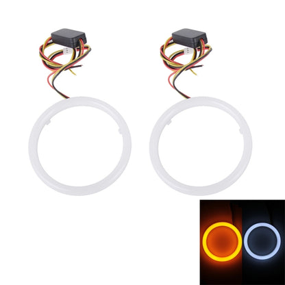 2 PCS 2.5inch 3W White Light + Yellow Light Car Angel Eyes Light, DC 12V Cable Length: 50cm - Eagle Eye Lamps by buy2fix | Online Shopping UK | buy2fix