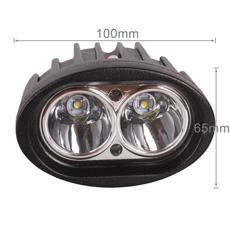 DC 9-32V 20W 2000LM 6500K IP68 Waterproof Vehicle Car Boat Marine External Work Lights Emergency Lights 30 Degrees Spot Light LED Car Bulbs with 2 Intense CREE LED Lights(White Light) - Work Lights by buy2fix | Online Shopping UK | buy2fix