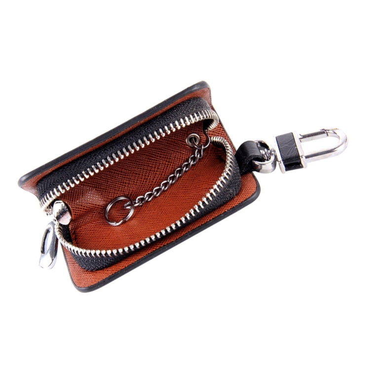 Universal Leather Roots Texture Waist Hanging Zipper Wallets Key Holder Bag (No Include Key)(Black) - Car Key Cases by buy2fix | Online Shopping UK | buy2fix