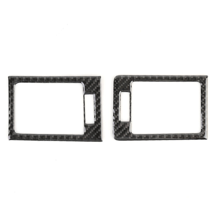 2 PCS Car Dashboard  Right and Left Air Outlet Frame Carbon Fiber Decorative Sticker for Mercedes-Benz W204 - Car Interior Mouldings by buy2fix | Online Shopping UK | buy2fix