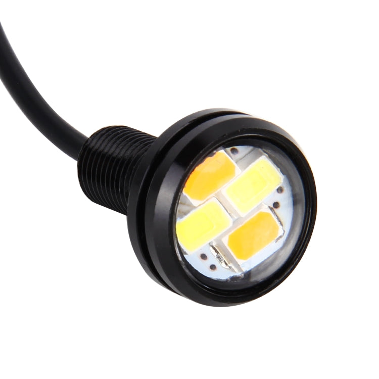 10 PCS 20W 4 LEDs SMD 5630 White Light + Yellow Light Daytime Running Light Turn Light Eagle Eye Light, DC 12V, Cable Length: 90cm - Eagle Eye Lamps by buy2fix | Online Shopping UK | buy2fix