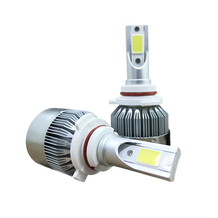 2 PCS C9 9006 18W 1800LM 6000K Waterproof IP68 Car Auto LED Headlight with 2 COB LED Lamps, DC 9-36V(White Light) - LED Headlamps by buy2fix | Online Shopping UK | buy2fix