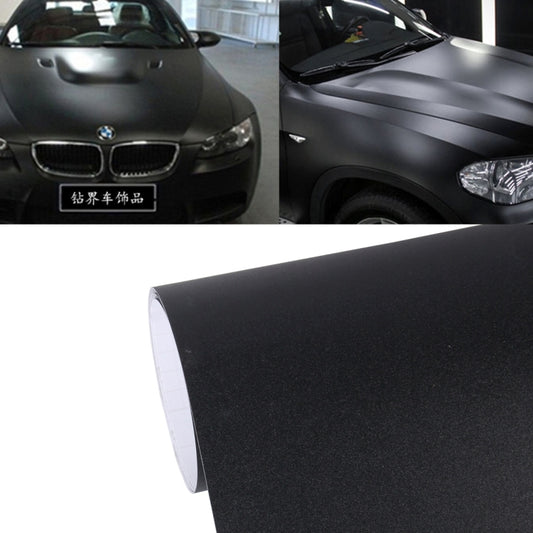 7.5m * 0.5m Grind Arenaceous Auto Car Sticker Pearl Frosted Flashing Body Changing Color Film for Car Modification and Decoration(Black) - Auto Film by buy2fix | Online Shopping UK | buy2fix