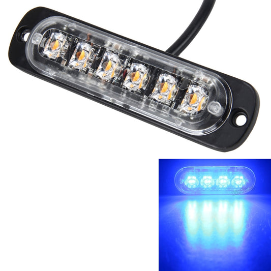 DC 12V-24V 2W 6LEDs SMD-2835 Lamps 17 Flash Patterns 3 Lines Car Flash Lamp Waterproof Car Truck Emergency Strobe Flash Warning Light, Cable Length: 90cm - Warning Lights by buy2fix | Online Shopping UK | buy2fix