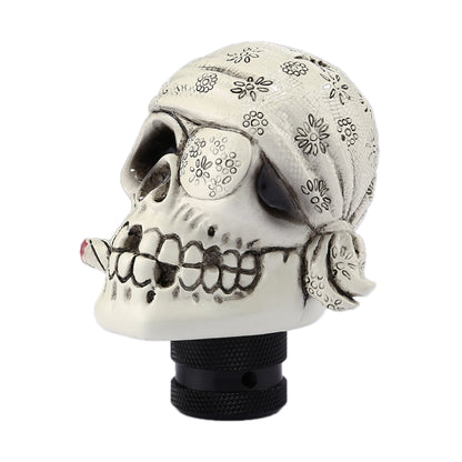 Pirate Skull Shaped Universal Vehicle Car Shifter Cover Manual Automatic Gear Shift Knob (White) - Shift Knob by buy2fix | Online Shopping UK | buy2fix