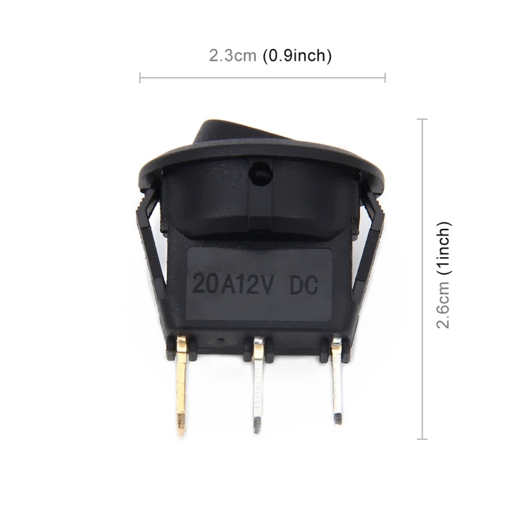 20 Amp 12 Volt Triple Plugs LED ON OFF Rocker Power Switch (Green Light) - In Car by buy2fix | Online Shopping UK | buy2fix