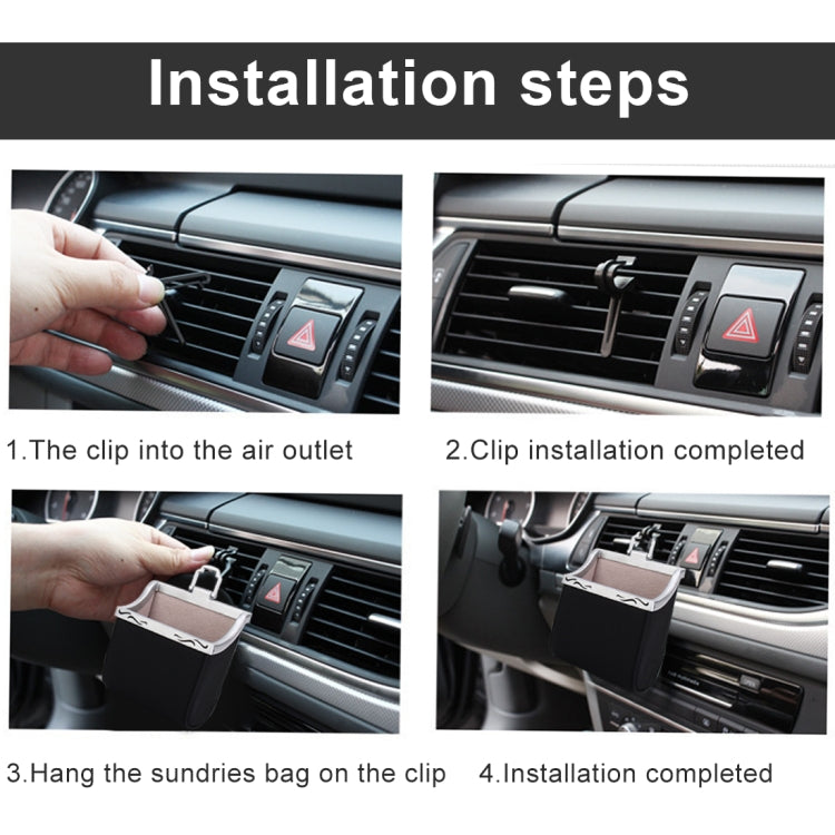 Universal Car Air Vent Mount Outlet Storage Box Case Bag Pouch Phone Holder - Car Drink Holders by buy2fix | Online Shopping UK | buy2fix