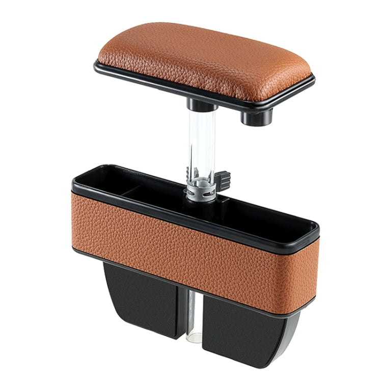 Universal Car Multi-functional Console Side Pocket Seat Gap Side Storage Box with Elbow Support Pad (Brown) - Stowing Tidying by buy2fix | Online Shopping UK | buy2fix