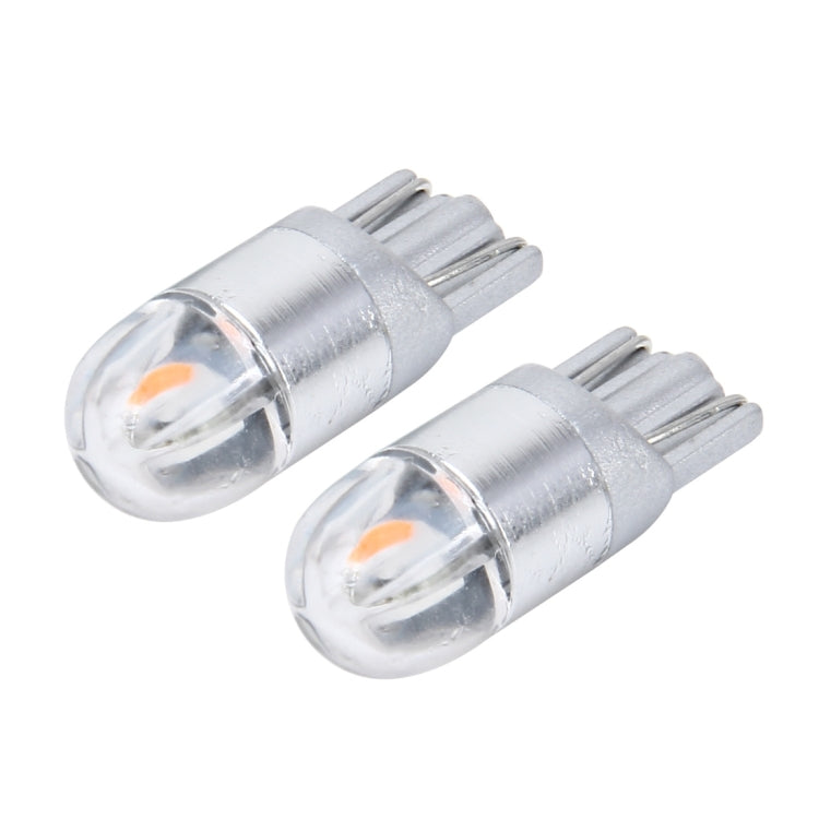 2 PCS T10 2W 2 SMD-3030 LED Car Clearance Lights Lamp, DC 12V (Yellow Light) - Clearance Lights by buy2fix | Online Shopping UK | buy2fix