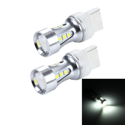 2 PCS 7440 10W 1000LM 6500K 18 SMD-3030 LED Car Brake Lights Turn Light, DC 12V(White Light) - Brake Lights by buy2fix | Online Shopping UK | buy2fix