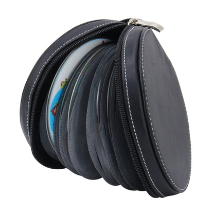20 CD Disc Storage Case Leather Bag Heavy Duty CD/ DVD Wallet for Car, Home, Office and Travel(Black) - Stowing Tidying by buy2fix | Online Shopping UK | buy2fix