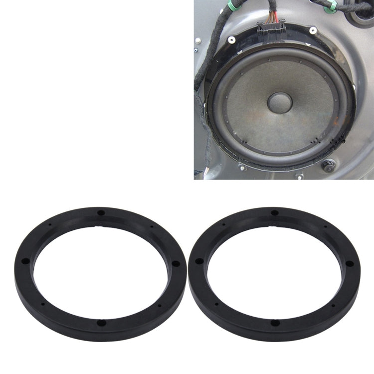 2 PCS 6.5 inch Car Auto ABS Loudspeaker Base Protection Hollow Cover Holder Mat, Inner Diameter: 14.5cm - In Car by buy2fix | Online Shopping UK | buy2fix