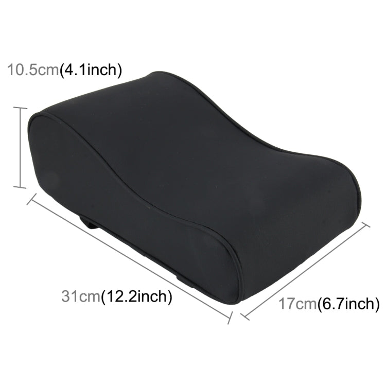 Universal Car PU Leather and Memory Foam Wrapped  Armrest Box Breathable Car Armrest Box Mat with Phone Holder Storage Bag(Black) - Stowing Tidying by buy2fix | Online Shopping UK | buy2fix