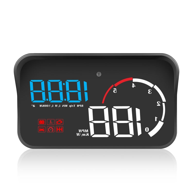 M10 3.5 inch Universal Car OBD2 HUD Vehicle-mounted Head Up Display (Blue) - Head Up Display System by buy2fix | Online Shopping UK | buy2fix