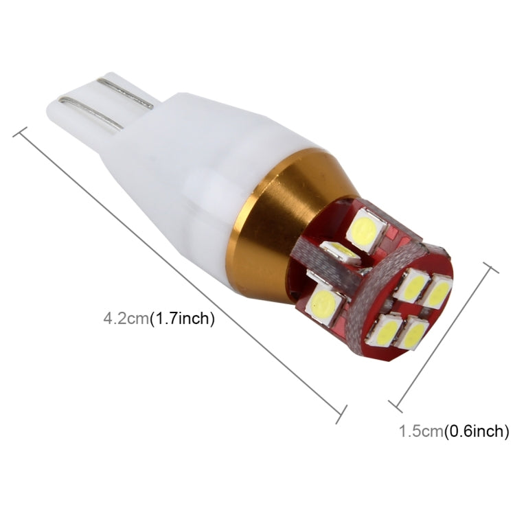 2 PCS T15 5W 450 LM 6000K Car Clearance Lights with 12 SMD-3030-LED Lamps, DC 12V(White Light) - Clearance Lights by buy2fix | Online Shopping UK | buy2fix