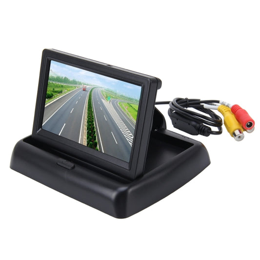 Foldable 4.3 inch Digital TFT LCD Car High Definition Monitor, Support Reverse Automatic Screen Function - Car Monitor by buy2fix | Online Shopping UK | buy2fix