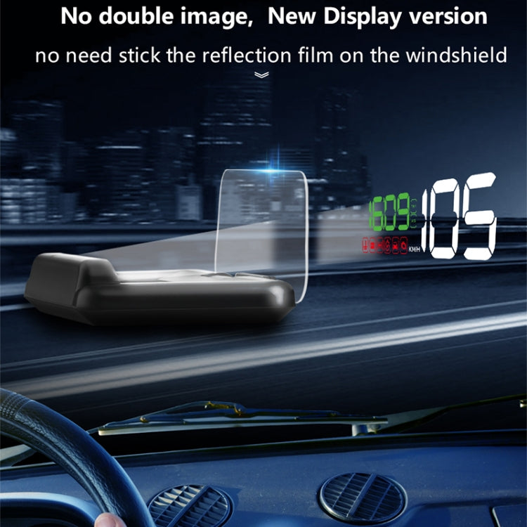 C500 Car HUD Virtual HD Projection Head-up Display, With Adjustable Reflection Board, Speed & RPM & Water Temperature & Oil Consumption & Driving Distance / Time & Voltage Display, Over Speed Alarm, Connect OBD2 Interface(Green) - Head Up Display System by buy2fix | Online Shopping UK | buy2fix