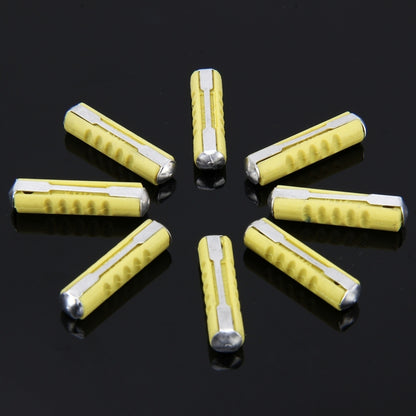 100 PCS Car Auto Fuse European Automotive Fuse (20A Yellow) - In Car by buy2fix | Online Shopping UK | buy2fix