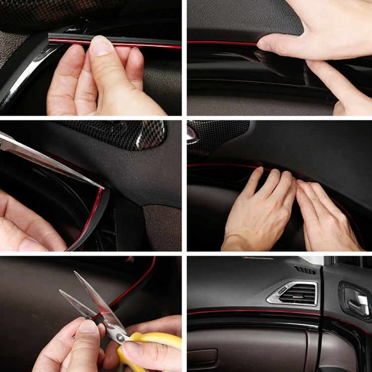 5m Flexible Trim For DIY Automobile Car Interior Exterior Moulding Trim Decorative Line Strip with Film Scraper(Silver) - Anti Collision Sticker by buy2fix | Online Shopping UK | buy2fix