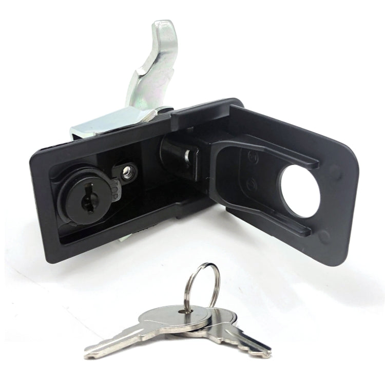 Adjustable Black Paddle Entry Door Latch & Keys Tool Box Lock for Trailer / Yacht / Truck - In Car by buy2fix | Online Shopping UK | buy2fix