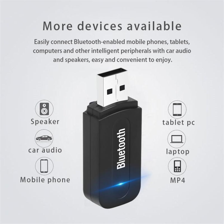 M1 Bluetooth Audio Transmitter Receiver Adapter Portable Audio Player(Black) - Adapters by buy2fix | Online Shopping UK | buy2fix