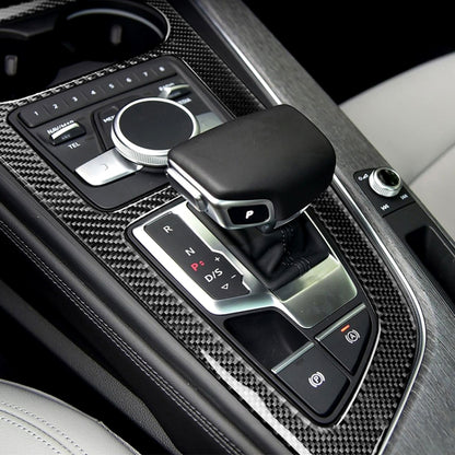 Car Carbon Fiber Gear Position Panel Decorative Sticker for Audi 2017-2018 A4L / 2017-2018 A5 / 2016-2017 A4 B9, Left Drive - Car Interior Mouldings by buy2fix | Online Shopping UK | buy2fix