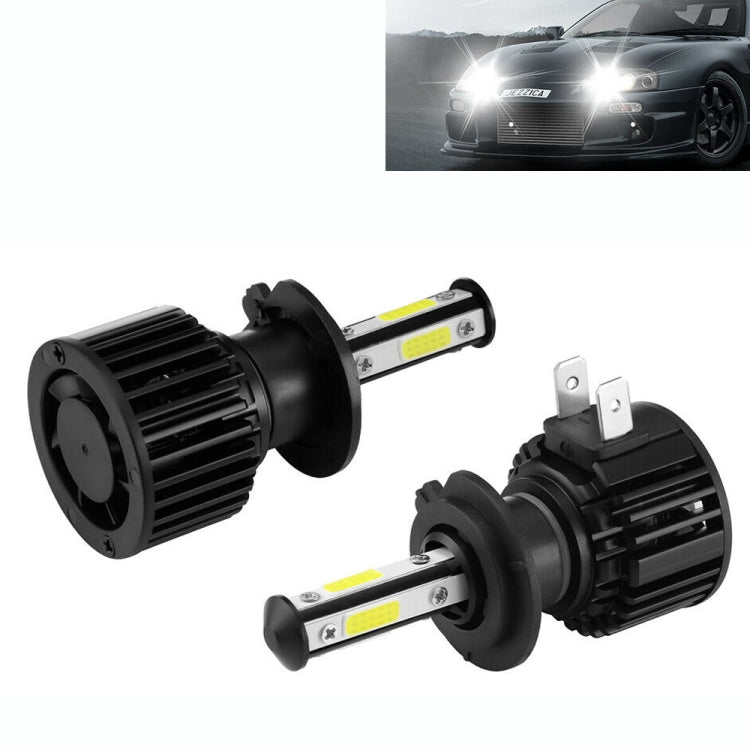 F8 H7 2 PCS 22W 3000LM 6000K Four Side DOB LED Headlight Fog Light Bulbs High Beam Conversion Kit DC 9-32V - In Car by buy2fix | Online Shopping UK | buy2fix