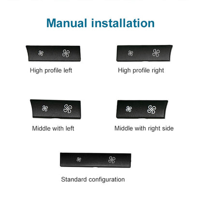 Car Wind Power Switch Air Conditioning Air Volume Button for BMW 5 Series 2011-2017 / 7 Series 2009-2015, Left Middle Configuration - In Car by buy2fix | Online Shopping UK | buy2fix