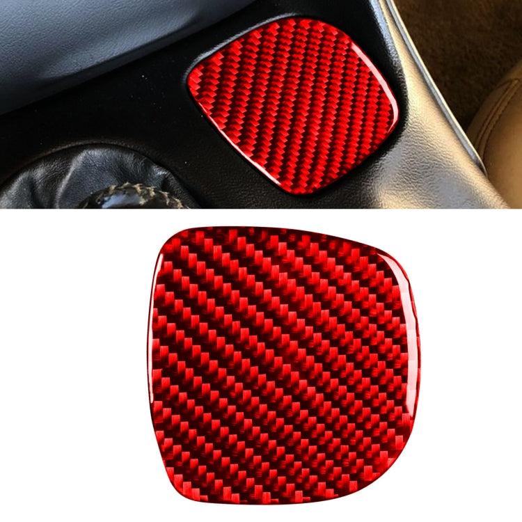 Carbon Fiber Car Cup Holder Sticker for Chevrolet Corvette C5 1998-2004, Left Drive (Red) - In Car by buy2fix | Online Shopping UK | buy2fix