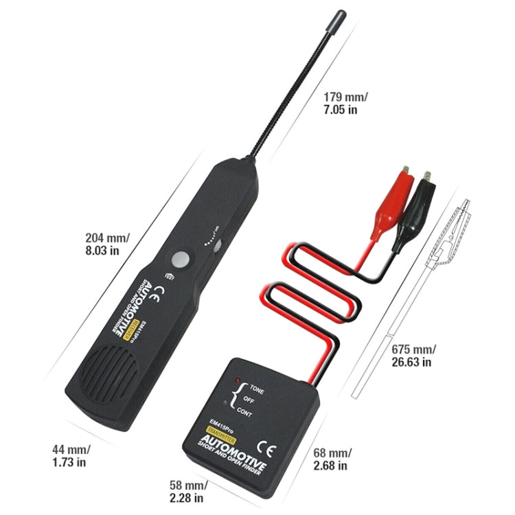 EM415 Car Open Circuit Short Circuit Detector Car Repair Tool Line Finder - In Car by buy2fix | Online Shopping UK | buy2fix