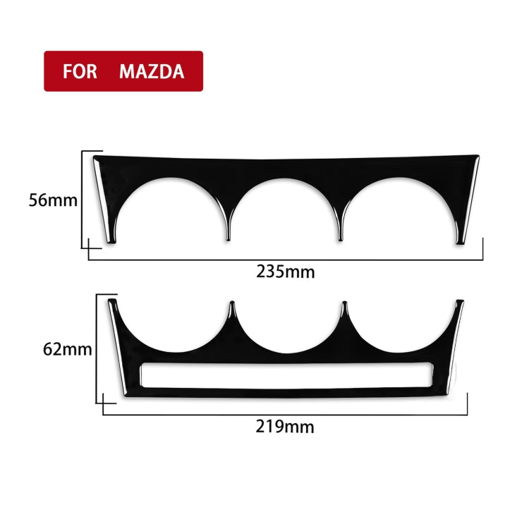 For Mazda 3 Axela 2010-2013 Car AC Button A Decorative Sticker, Left and Right Drive Universal - In Car by buy2fix | Online Shopping UK | buy2fix