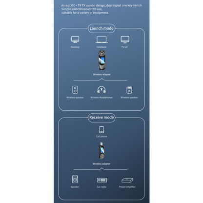 T-13 Bluetooth 5.0 LCD Digital Display Bluetooth Adapter Receiver Transmitter(Black) -  by buy2fix | Online Shopping UK | buy2fix