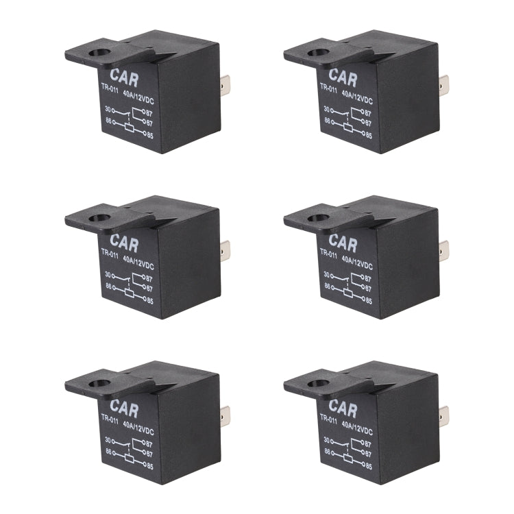 6 PCS TR-011 40A 4P Car Relay - In Car by buy2fix | Online Shopping UK | buy2fix