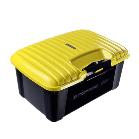 3R-2002 Car / Household Storage Box Sealed Box, Capacity: 40L(Yellow) - Stowing Tidying by 3R | Online Shopping UK | buy2fix