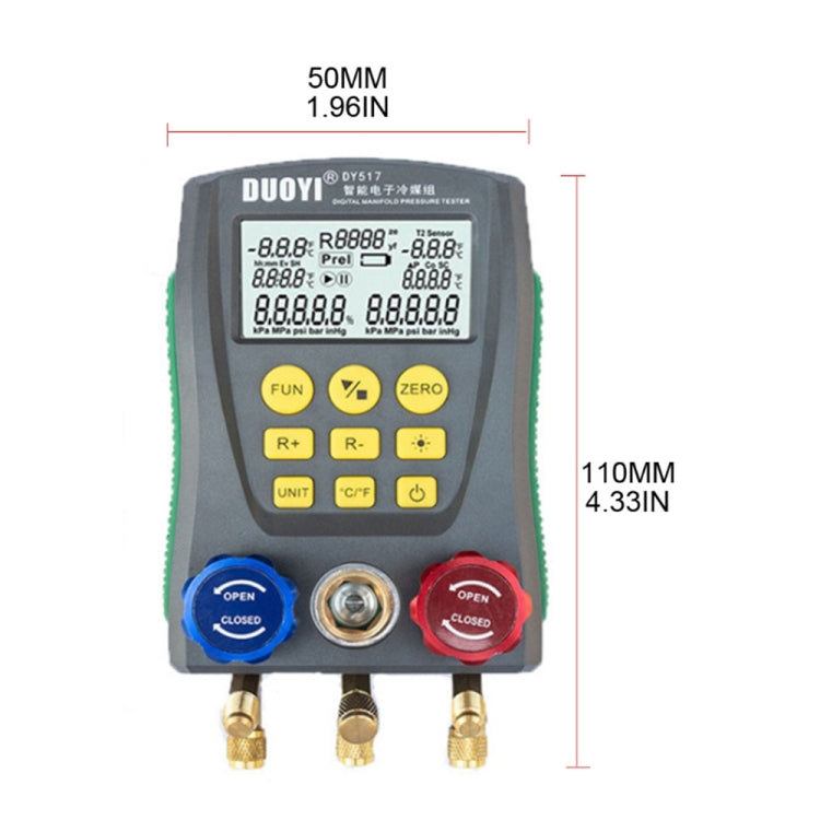 DUOYI DY517 Car Air Conditioning Repair Electronic Refrigerant Meter Air Conditioning Fluoride Meter - In Car by buy2fix | Online Shopping UK | buy2fix