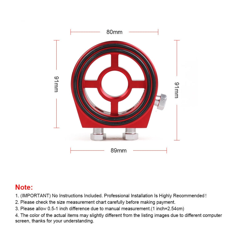 Car Modification Oil Temperature and Oil Pressure Gauge Adapter (Blue) - In Car by buy2fix | Online Shopping UK | buy2fix