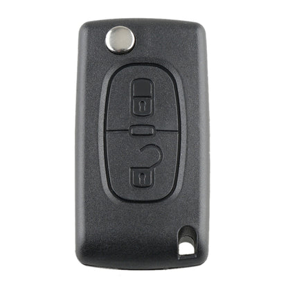 For PEUGEOT 2 Buttons Intelligent Remote Control Car Key with PCF7961 Integrated Chip & Battery & Holder & Slotted Key Blade & FSK Signal, Frequency: 433MHz - In Car by buy2fix | Online Shopping UK | buy2fix