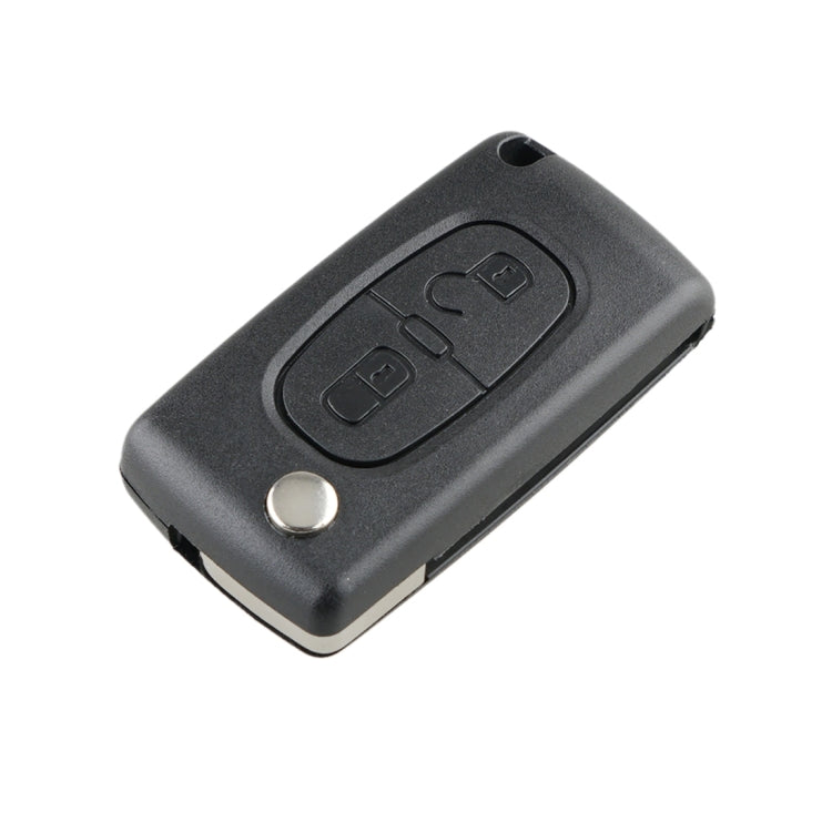 For PEUGEOT 2 Buttons Intelligent Remote Control Car Key with PCF7961 Integrated Chip & Battery & Holder & Slotted Key Blade & FSK Signal, Frequency: 433MHz - In Car by buy2fix | Online Shopping UK | buy2fix