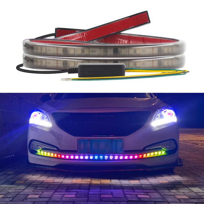 Z08-80CM 80cm DC12V-24V Car Front Grille LED RGB Daytime Running Lights Strip Colorful Lamp - In Car by buy2fix | Online Shopping UK | buy2fix