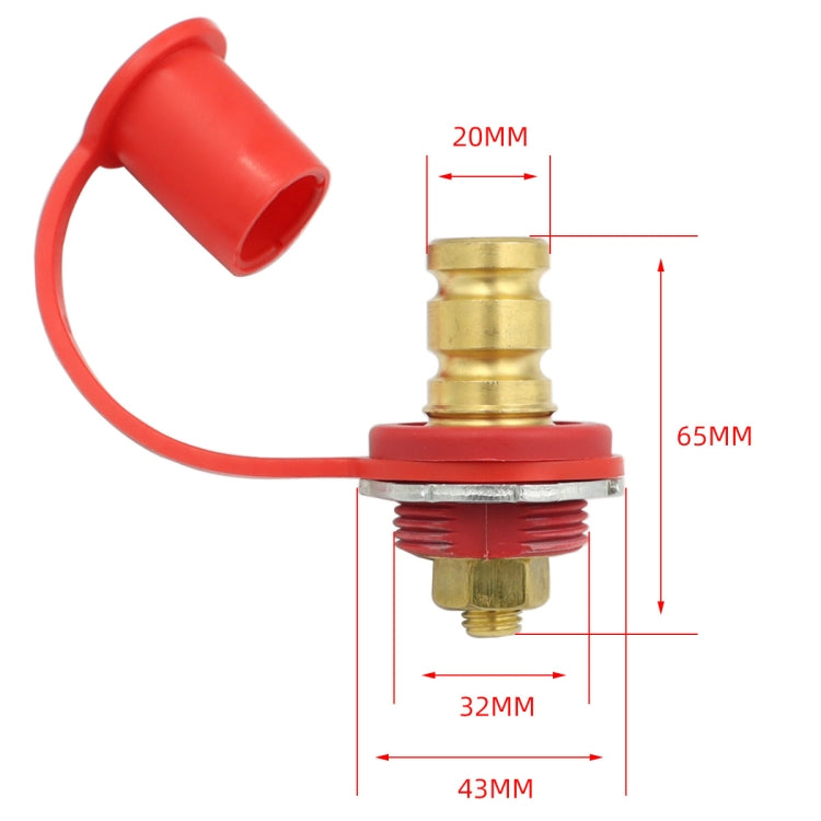 1 Pair Car 20mm Stud Battery Charger Binding Post - In Car by buy2fix | Online Shopping UK | buy2fix