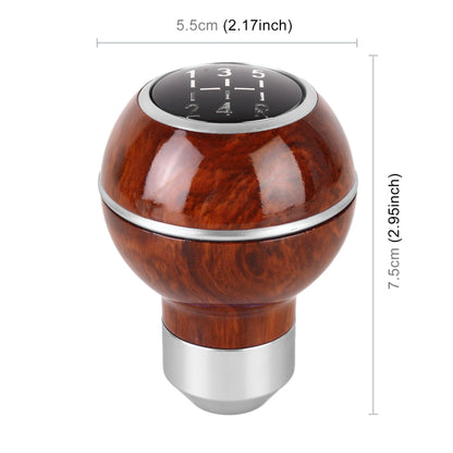 Universal Car Wood Texture Metal Gear Shift Knob (Silver) - In Car by buy2fix | Online Shopping UK | buy2fix