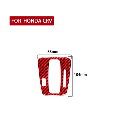 For Honda CRV 2007-2011 Carbon Fiber Car Gear Indicator Frame Decorative Sticker,Right Drive (Red) - In Car by buy2fix | Online Shopping UK | buy2fix